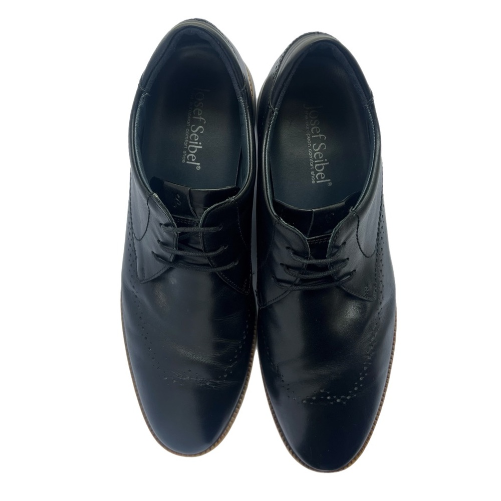 Josef Seibel Black Leather Dress Shoes – Size 46 US 12-13